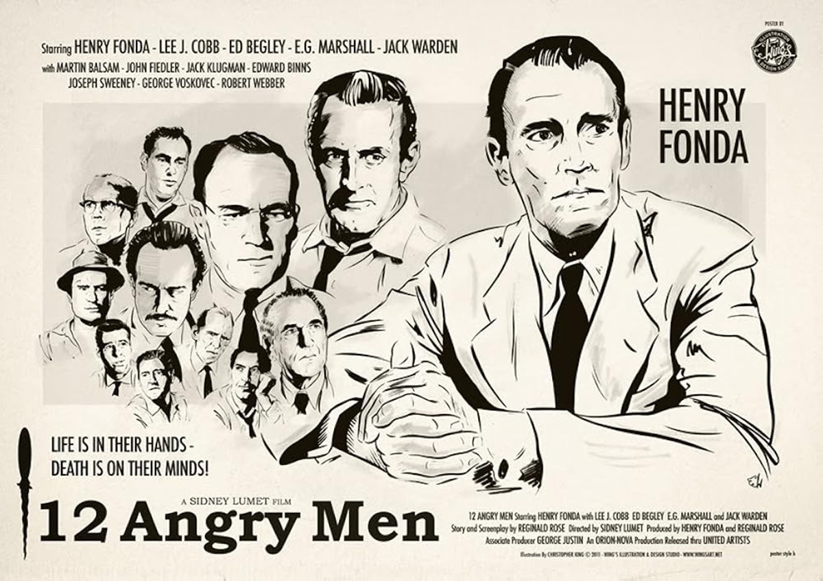 دو دقیقه از یک فیلم مرجع تاریخ سینما ؛ 12 مرد خشمگین (تماشا کنید)