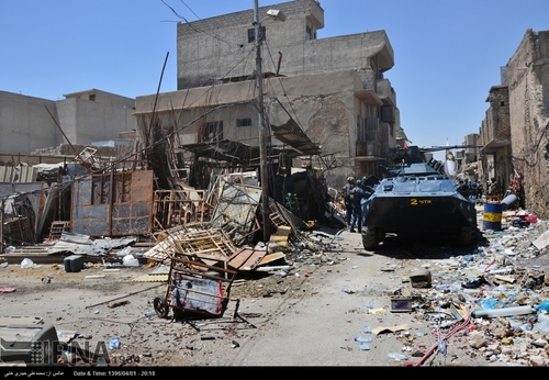جنگ خیابانی با داعش در موصل(عکس)