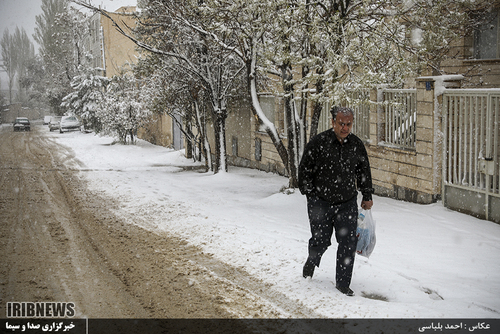 عکس‌هایی از بارش برف بهاری - فیروزکوه