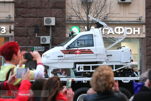 تمرین رژه پیروزی در میدان سرخ مسکو/عکس