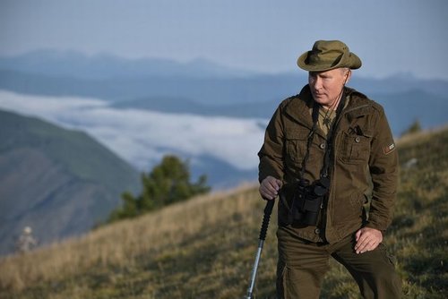 کوهنوردی پوتین در سیبری+تصاویر