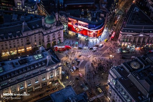 تصاویر هوایی‌ از شب های لندن
