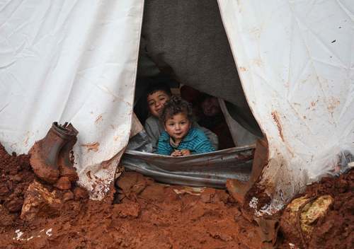 یک اردوگاه آوارگان جنگی در استان ادلب سوریه/ خبرگزاری فرانسه