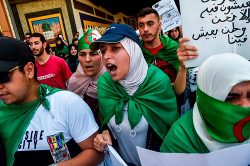تظاهرات ضد دولتی در پایتخت الجزایر/ خبرگزاری فرانسه