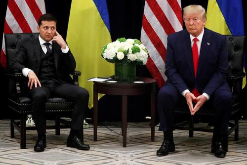 دیدار ترامپ و رییس جمهوری اوکراین در حاشیه نشست سالانه مجمع عمومی ملل متحد در نیویورک/ رویترز