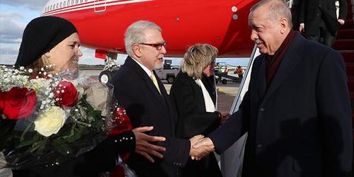 لحظه ورود اردوغان به فرودگاه 