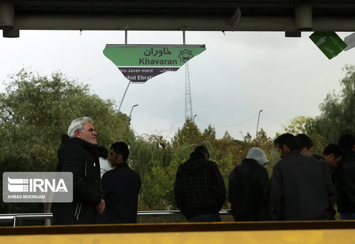 تخریب اموال عمومی در تهران اتوبان امام علی(ع)