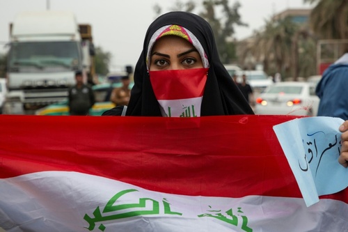 تظاهرات اعتراضی دانشجویان عراقی در شهر بصره در جنوب عراق/ خبرگزاری فرانسه