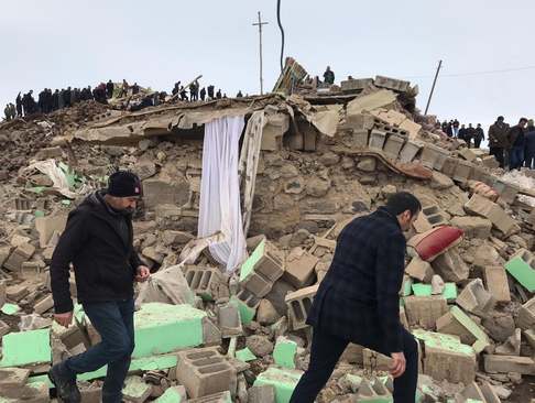 خرابی‌های ناشی از زلزله در استان وان ترکیه/ آناتولی