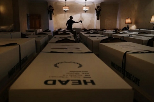 یک مرکز تجمیع اجساد فوتی‌های کرونایی در شهر نیویورک آمریکا/ گتی ایمجز