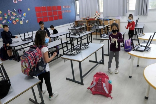 بازگشایی مدارس ابتدایی در اسراییل تحت تدابیرو پروتکل‌های بهداشتی / شهر قدس/ خبرگزاری فرانسه