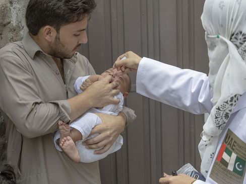 طرح واکسیناسیون فلج اطفال در پاکستان/ WAM