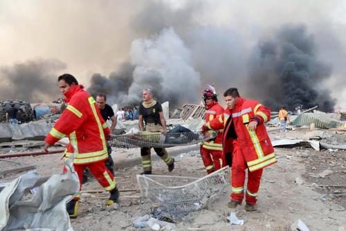 شهر بیروت پس از انفجار مهیب عصر سه‌شنبه/ رویترز و خبرگزاری فرانسه