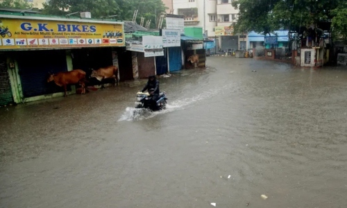 سیلاب در شهر 