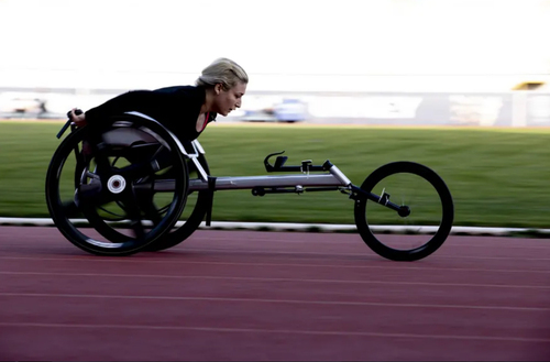 ورزشکار معلول ترکیه در حال تمرین برای المپیک توکیو. 