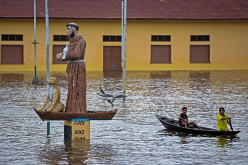 سیلاب در شهر آناما برزیل/ خبرگزاری فرانسه