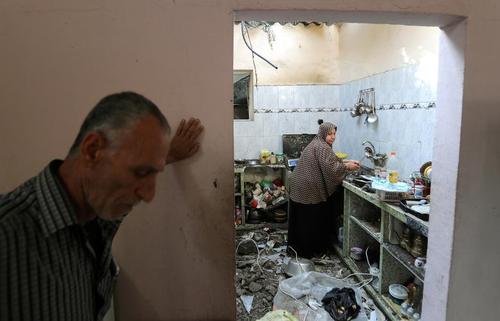 خانه ای آسیب دیده از جنگ در نوار غزه/ رویترز