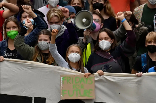 تظاهرات فعالان محیط زیست در شهر برلین/ خبرگزاری فرانسه