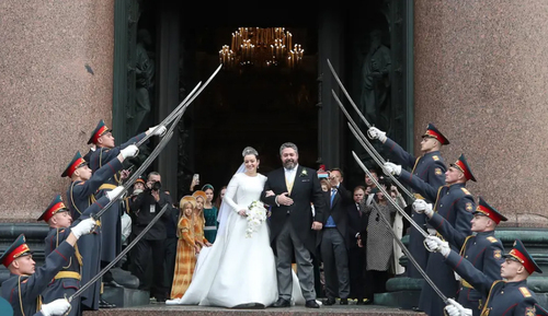 اولین ازدواج سلطنتی قرن اخیر در روسیه پس از انقلاب کمونیستی 1917. مراسم ازدواج دوک بزرگ 