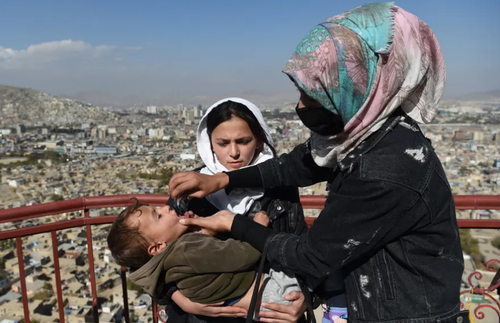 کارزار واکسیناسیون فلج اطفال در شهر کابل افغانستان/ خبرگزاری فرانسه