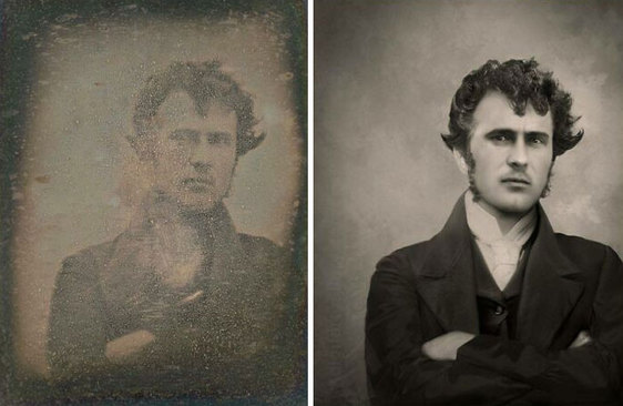 عکسی که رابرت کورنلیوس در سال 1839 از خود گرفت به عنوان نخستین عکس پرتره جهان شناخته می شود. 