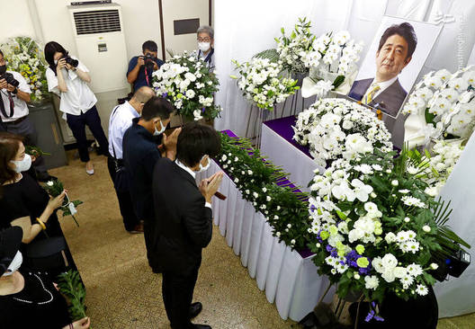 تصاویری از مراسم تشییع شینزو آبه