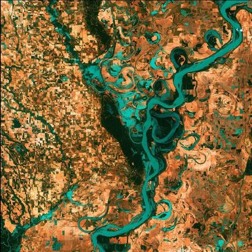 تصاویر ماهواره‌ای ناسا که به آثار هنری شباهت دارند (+ عکس) 4