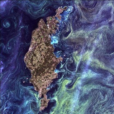 تصاویر ماهواره‌ای ناسا که به آثار هنری شباهت دارند (+ عکس) 6