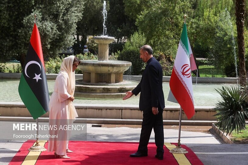 حجاب وزیر خارجه لیبی در تهران