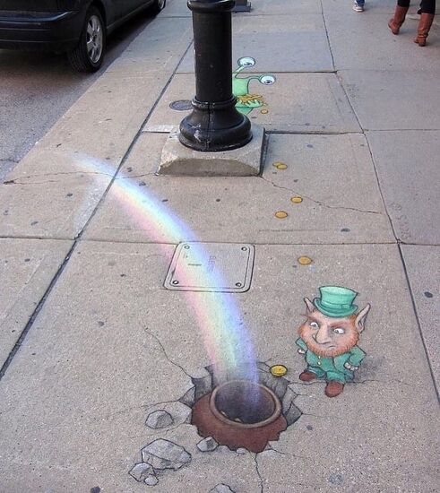 وقتی هنر کف خیابان را زیبا می کند!