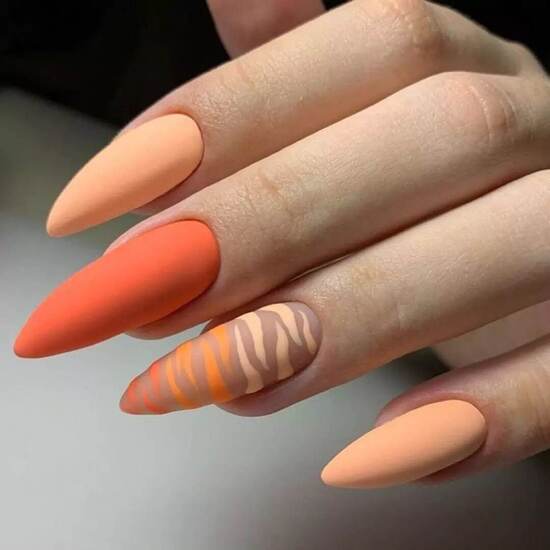 شیک ترین مدل های ناخن رنگ سال 2024