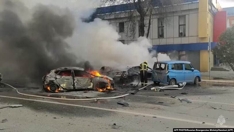 حمله اوکراین به شهر بلگورود روسیه  