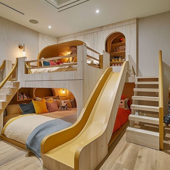 این تخت و اتاق خواب آرزوی هر بچه ای هست