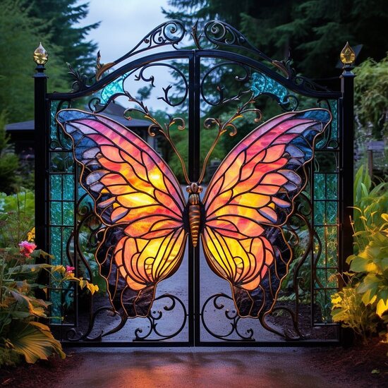 درب های فلزی شگفت انگز الهام گرفته از پروانه
