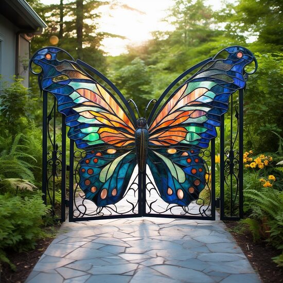 درب های فلزی شگفت انگز الهام گرفته از پروانه