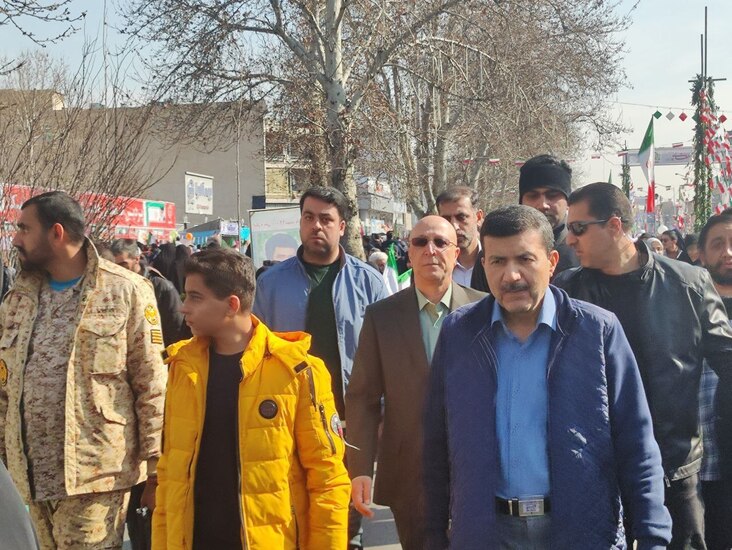 حضور مسئولین و چهره‌ها در راهپیمایی ۲۲ بهمن تهران