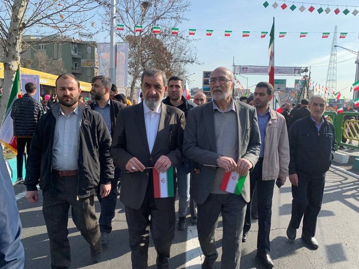 حضور مسئولین و چهره‌ها در راهپیمایی ۲۲ بهمن تهران