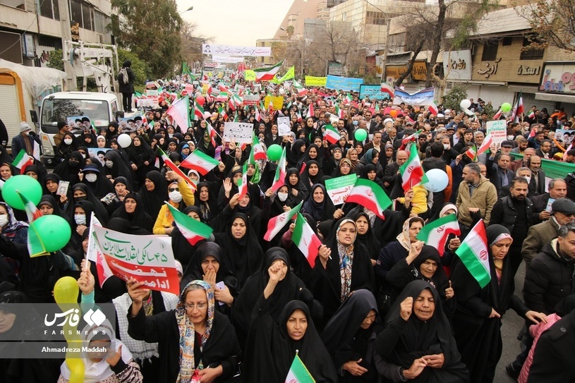 راهپیمایی 22 بهمن در ایران /شیراز