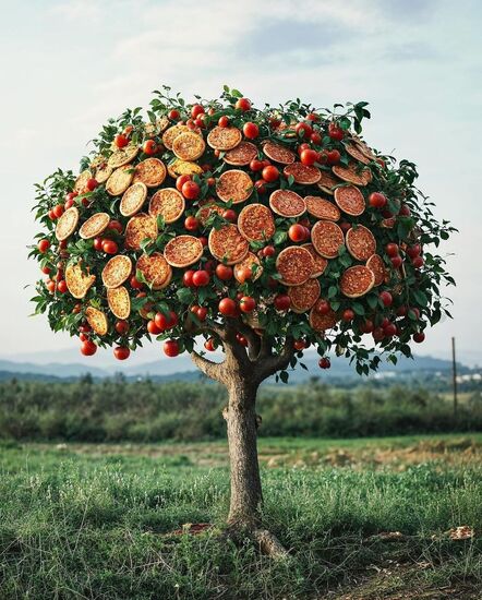 وقتی از هوش مصنوعی درخت خوراکی های خوشمزه بخواهید!