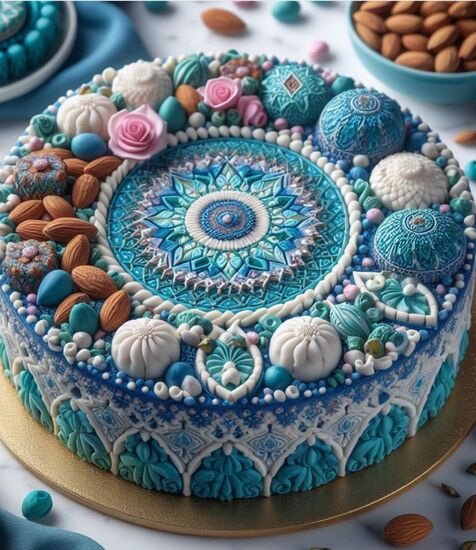 ایده های شگفت انگیز تزئین کیک با هوش مصنوعی