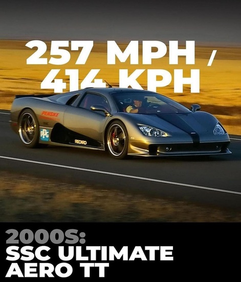 سریع ترین خودروهای هر دهه