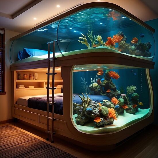 تختخواب های دوطبقه برای علاقمندان به دنیای زیر آب