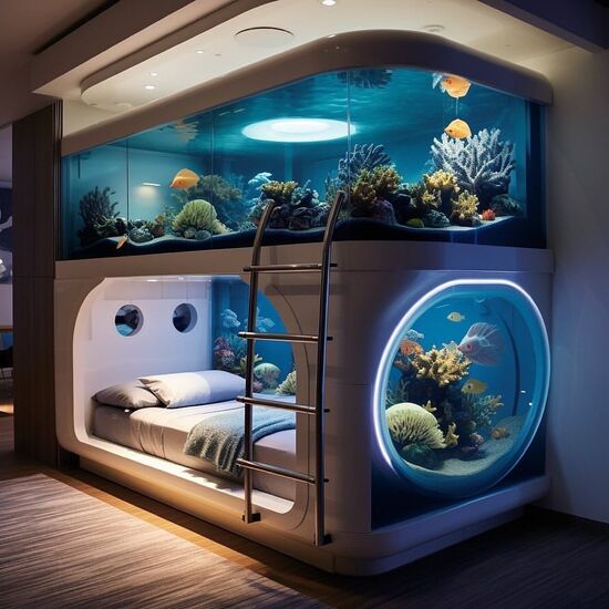 تختخواب های دوطبقه برای علاقمندان به دنیای زیر آب
