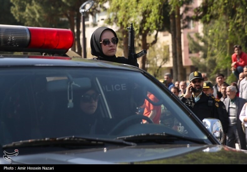 زنان پلیس در رژه امروز نیروهای مسلح