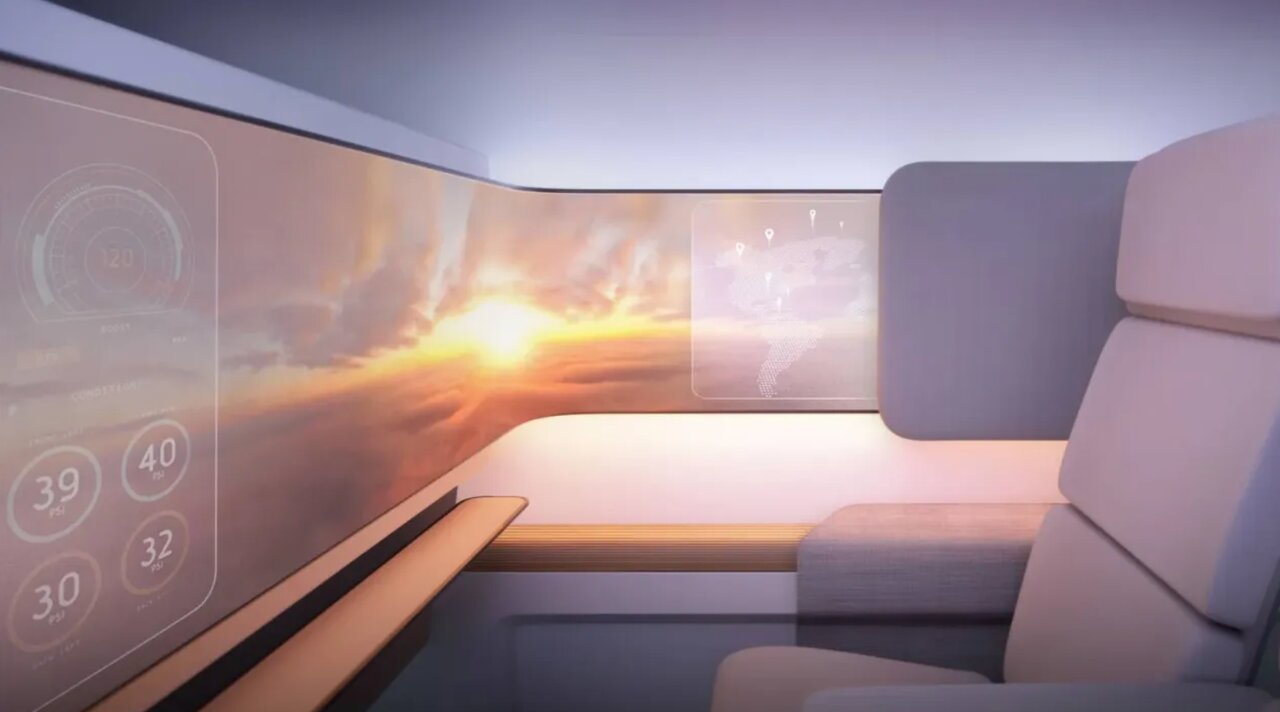 پرواز در کابین بدون پنجره پرواز در کابین بدون پنجره