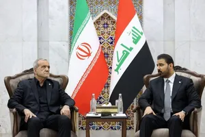 دیدار پزشکیان با نخست وزیر عراق، در نجف