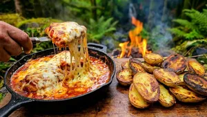 طرز تهیه پارمزان مرغ جنگلی با سیب‌زمینی‌های ترد؛ یک غذای خوشمزه و متفاوت