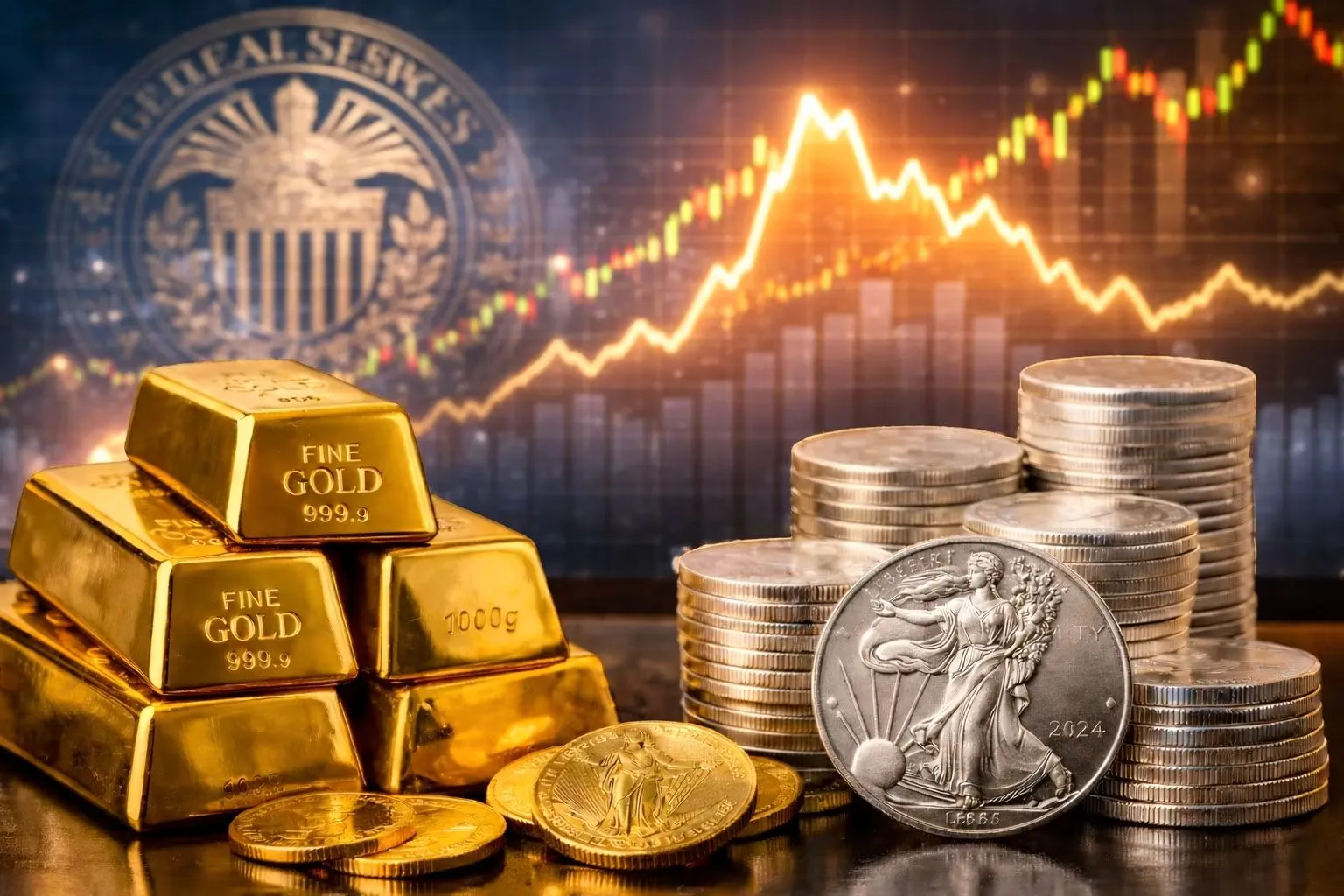 طلای 4300 دلاری با کاهش فشار فدرال رزرو و عقب‌نشینی دلار / مسیر نرخ بهره تغییر کرد / پیش بینی هدف بعدی خریداران طلا