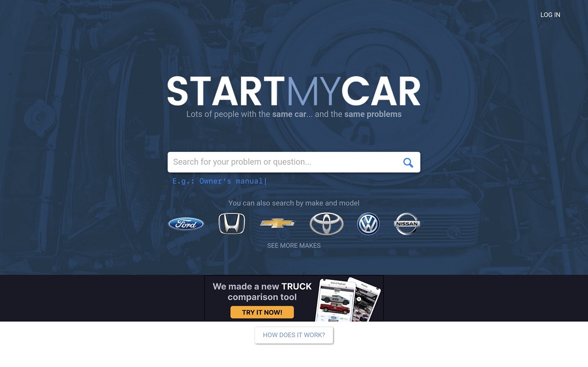 صفحه نخست وب سایت StartMyCar صفحه نخست وب سایت StartMyCar