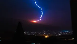 مرگ یک نفر بر اثر برخورد صاعقه در دره‌شهر ایلام